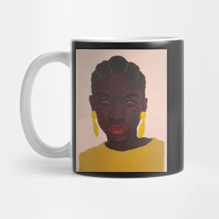 Yellow earrings Mug